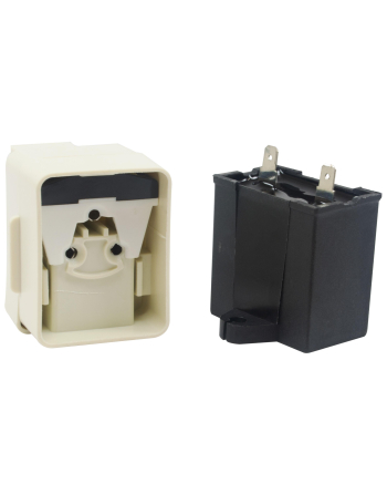 W10613606 Appli Parts Refrigerator Compressor Start Relay and 15 mfd 250VAC Capacitor replacement for multiple models including Whirlpool Kenmore Amana W10416065 PS8746522 67003186