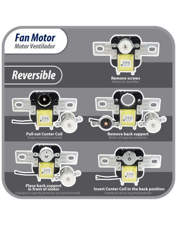 Appli Parts universal Fan Motor 329 replacement intended for refrigerator evaporator 120V 50/60Hz 20W Clockwise Rotation 3000rpm blade not included APFM-329