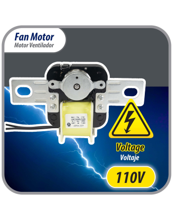 Appli Parts universal Fan Motor 329 replacement intended for refrigerator evaporator 120V 50/60Hz 20W Clockwise Rotation 3000rpm blade not included APFM-329