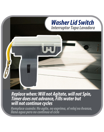 8318084 Appli Parts Washing Machine Lid Switch Compatible with Whirlpool and Others AP3180933 PS886960 WP8318084 AP6012742 ES8084 PS11745957 TJ90ES8084