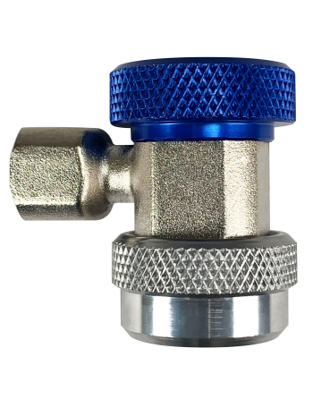 Appli Parts Quick Coupler for Automotive A/C Charging and Service R-134 Low Blue 1/4 in Bronze Adapter APQC-134L