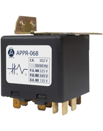Appli Parts Potential Relay 068 Coil Voltage 502V Min Pick up 325V Max Pick up 345V Max Drop Out 135V 50/60 Hz Universal replacement for HVAC and Refrigeration units APPR-068