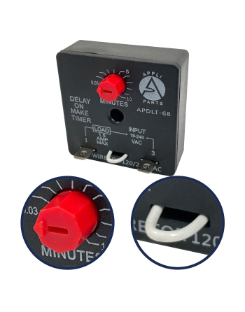 Appli Parts Delay On Make Timer 0.03 To 10 Min Adjustment 18-240 VAC 50/60hz 0.04-1.5 Amps APDLT-68 Our Products Are Designed And Produced According To Strict Standards