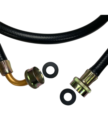 Appli Parts Washing Machine Inlet Hose 5 feet (1.5 meter) with 2 Seal or Rubbers, with 3/4 inch Female Fitting (Straight / 90 Degree Elbow) model APIH-5934E
