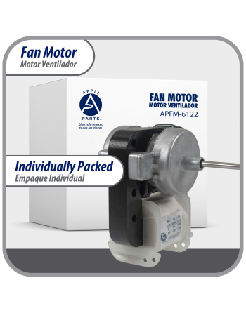 Appli Parts Evaportator Fan Motor replacement for original part numbers DAI6122 and others 110V 50/60Hz 0.15A 8W CCW 3000rpm APFM-6122