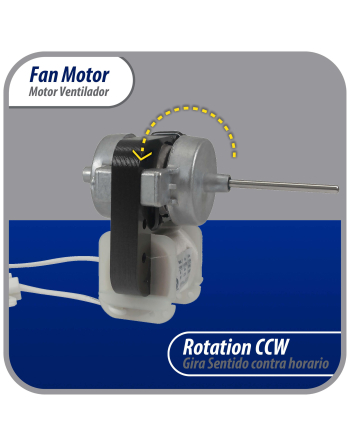 Appli Parts Evaportator Fan Motor replacement for original part numbers DAI6122 and others 110V 50/60Hz 0.15A 8W CCW 3000rpm APFM-6122