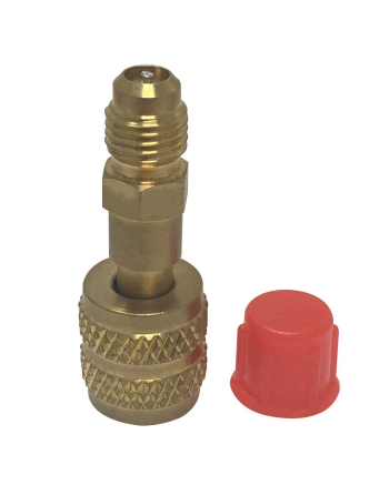 Appli Parts Charging Adapter Ductless Mini Split 5/16 in Female X 1/4 in SAE Male Swivel With Valve Core And Depressor APCA-51614S