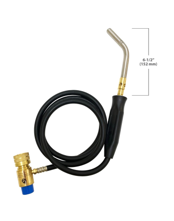 Appli Parts APHT-3W single burner hand torch with 5 ft hose and handle for soldering welding and brazing with map or propane fuel for HVAC and Plumbing 
